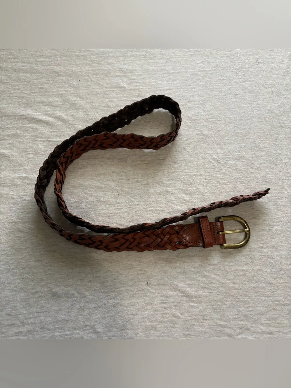Capezio Argentina Braided Genuine Leather Belt XL 41” Rustic Western